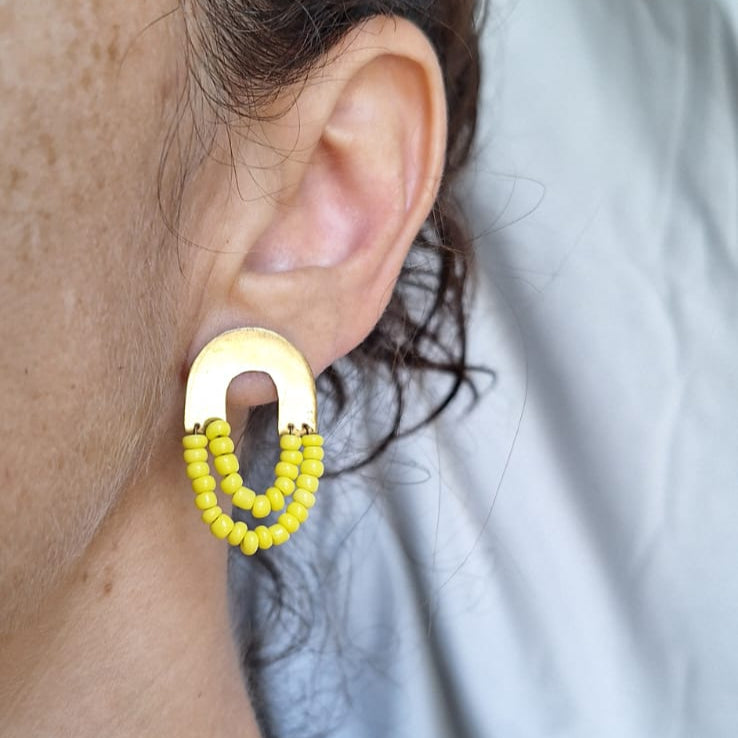 African Rainbow Earrings