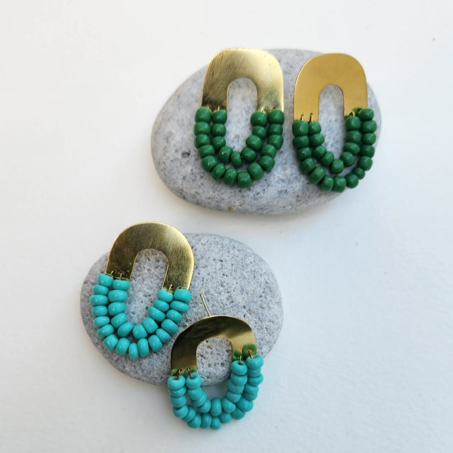 African Rainbow Earrings